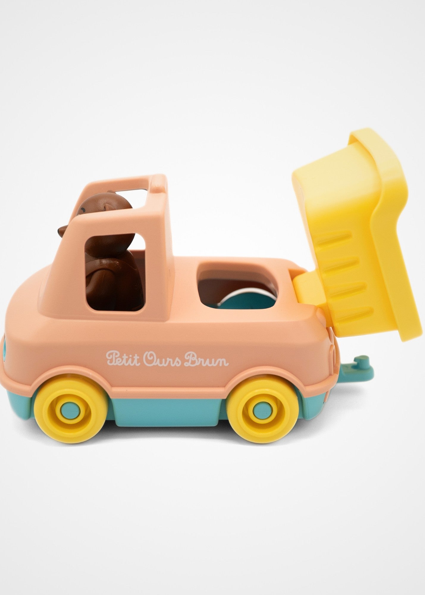 Vieux camion-benne de jouets par 'Dinky' des années 1970. Bien utilisé Vieux camion-benne de jouets par 'Dinky' des années 1970. Bien utilisé